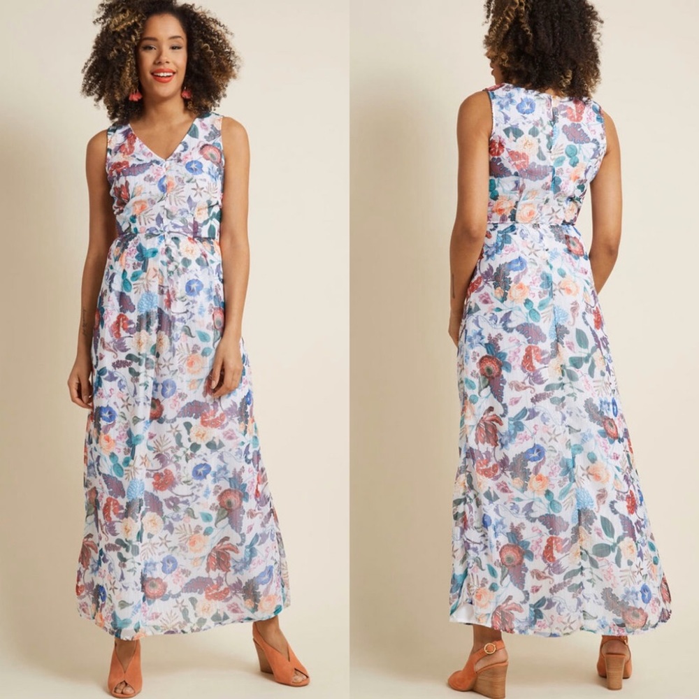 ModCloth Yumi Marvelous Musings Floral Maxi Dress